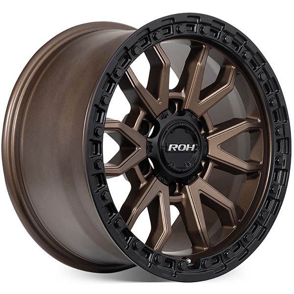 ROH Raid Alloy Wheel Matte Bronze W/Black Lip