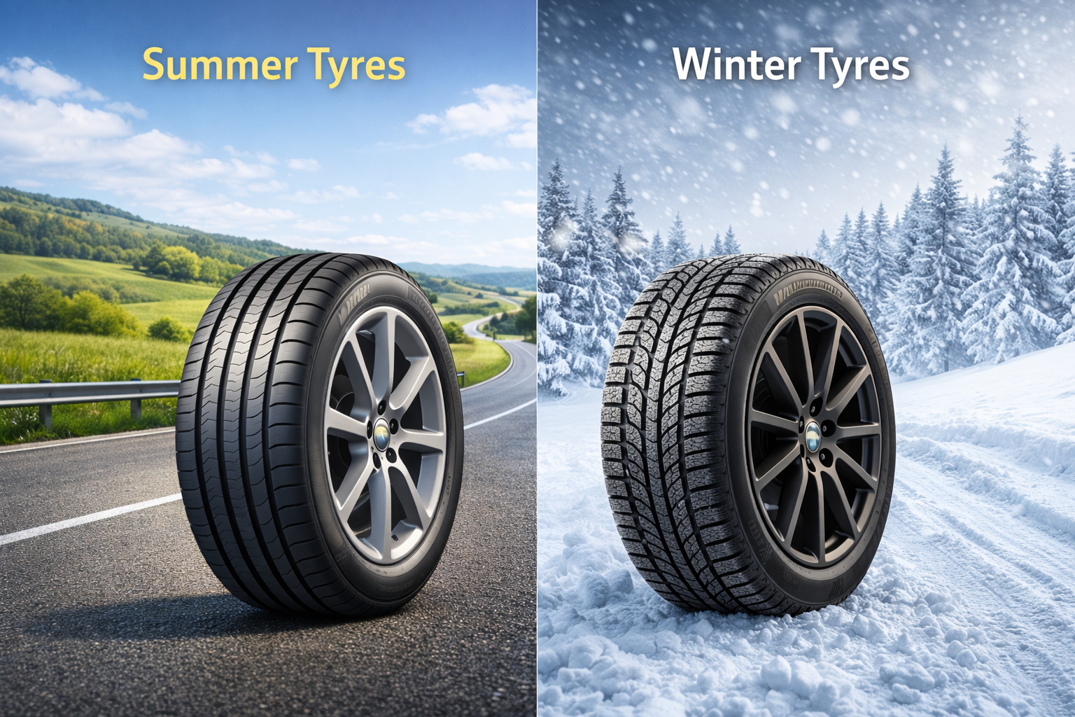 Summer Tyres vs Winter Tyres: What’s the Difference?