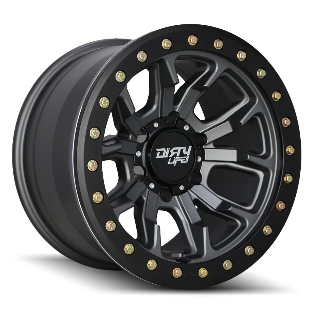 Dirty Life Wheels DT-1 Satin Gunmetal Black Lip